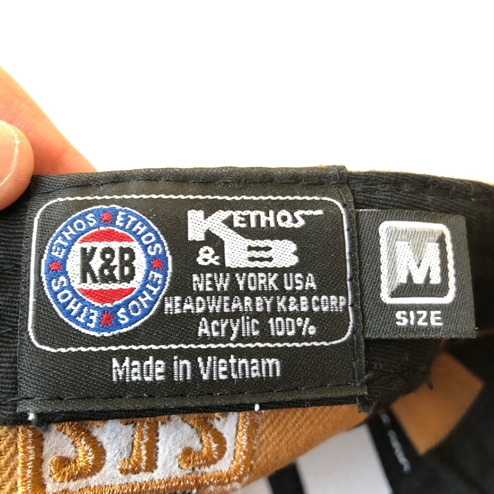 KBETHOS Gold NY New York Embroidered Hip Hop Hat - Picture 6 of 16